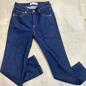 Plein Publique The Iconics Dark Wash Straight Leg Jeans Indigo Blue Size 28